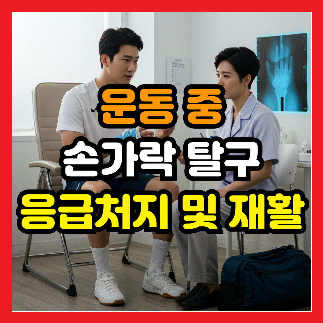 운동-중-손가락-탈구